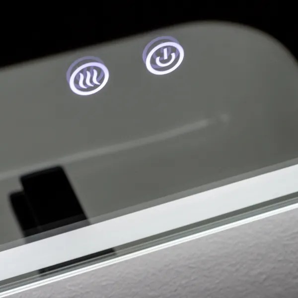 Brilagi - LED dimmelhető fürdőszobai fűtött tükör világítással BELLA LED/19W/230V 60x90 cm IP44