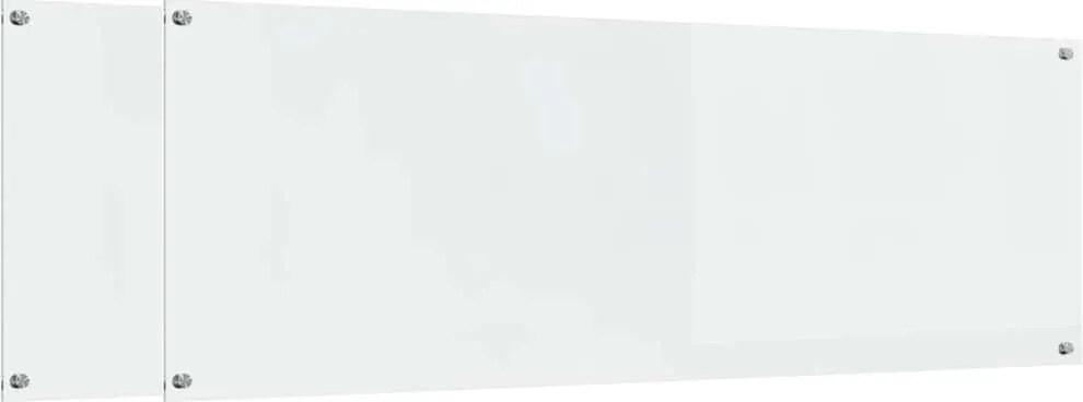 vidaXL Konyhai splashback 2 pcs Átlátszó 120 x 40 cm edzett üveg