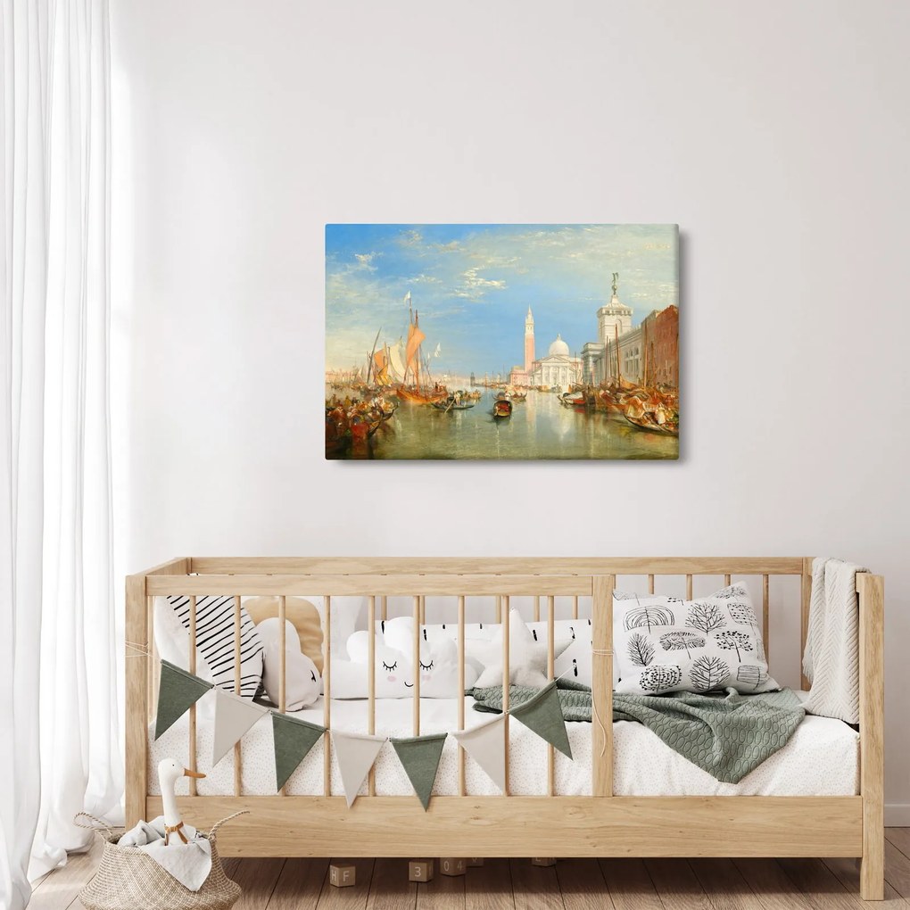 Kép - Joseph Mallord William Turner, Venice the Dogana and San Giorgio Maggiore, reprodukciók (90x60 cm)