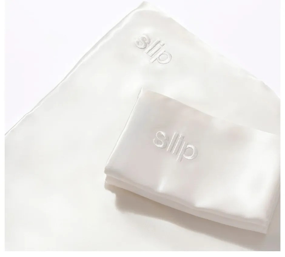 Selyem párnahuzat 51x76 cm White – slip