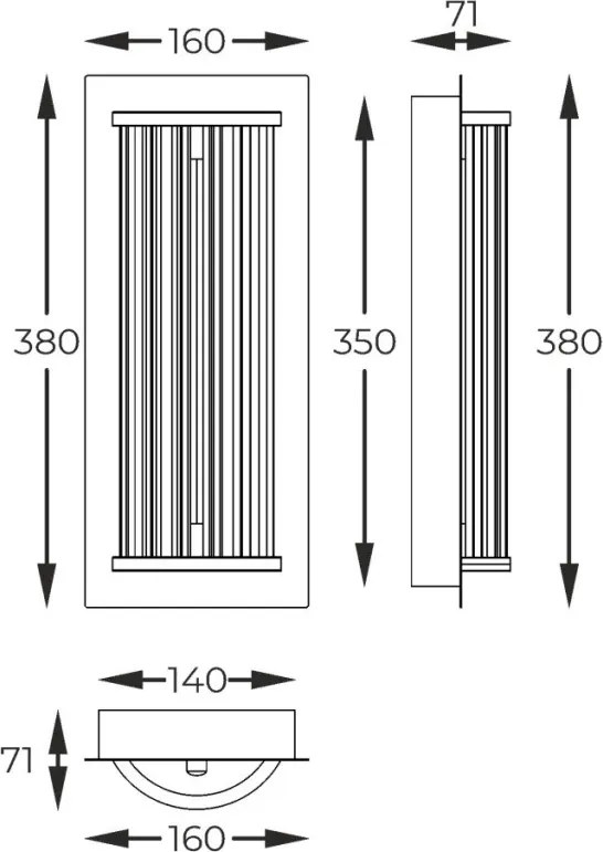Zuma Line CALLY MB3114-1-3GT Fali lámpa 1x15W/LED 2700K-6000K 1700lm IP20