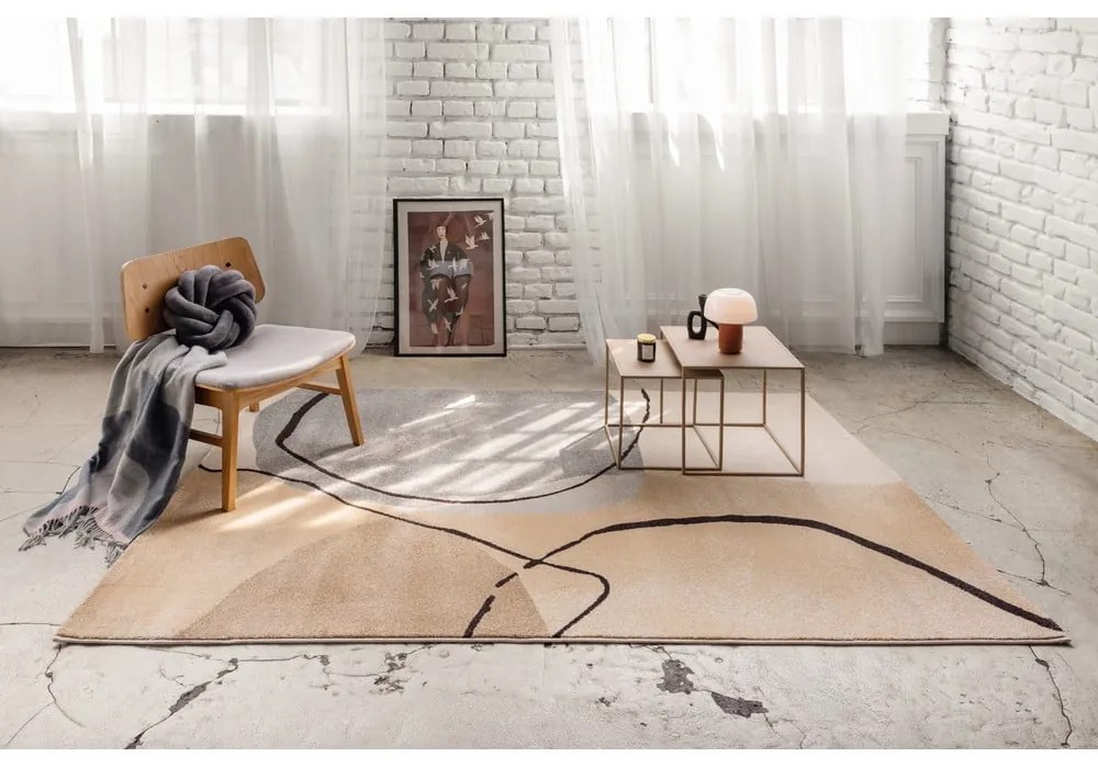 Bézs szőnyeg 120x180 cm Abstracta – Universal