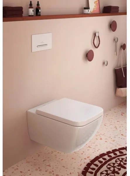 Villeroy & Boch 92216168 - VICONNECT öblítőgomb fehér/fényes króm