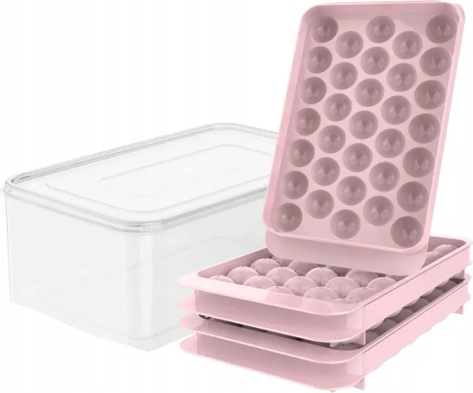 Jégkocka Forma Készlet 4DB Szilikon Jégkocka Forma 132DB Golyó