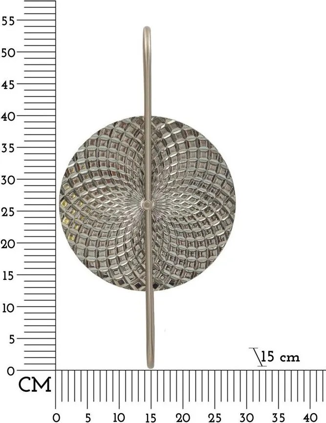 Ezüstszínű fém fali lámpa Silvery – Mauro Ferretti
