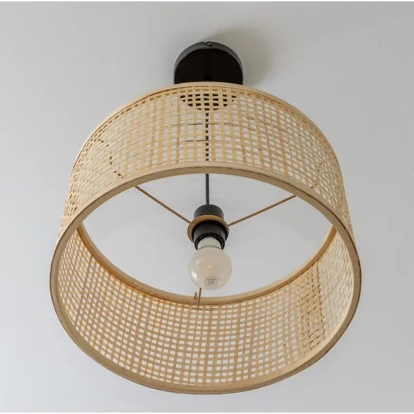 Brilagi - LED függőlámpa kábellel CERIA BOHO 1xE27/40W/230V átm. 25 cm bambusz