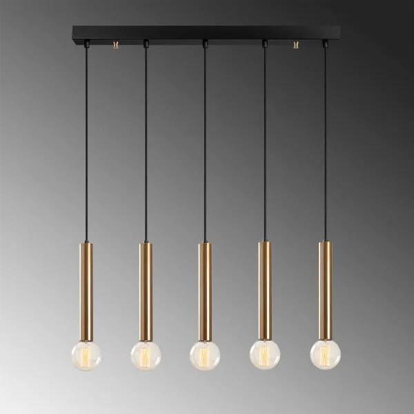 Kábelcsillár TEMPO 5xE27/40W/230V arany