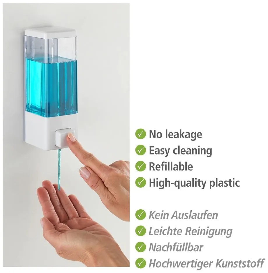 Fehér fali műanyag szappanadagoló 320 ml Istres – Wenko