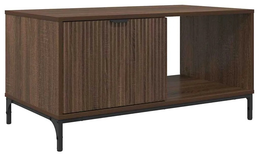 Dohányzóasztal barna tölgy 90 x 49 x 46 cm Faanyag