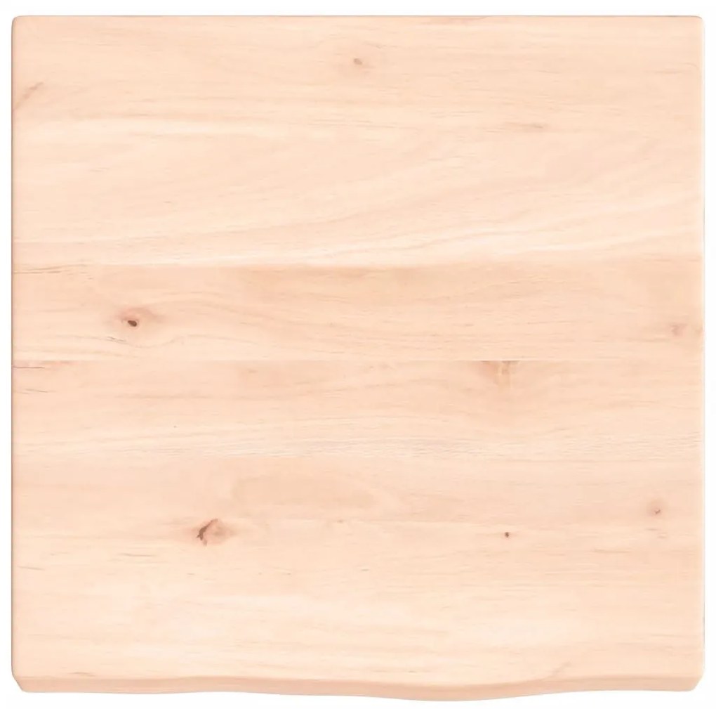 kezeletlen tömör tölgyfa fali polc 40x40x(2-4) cm