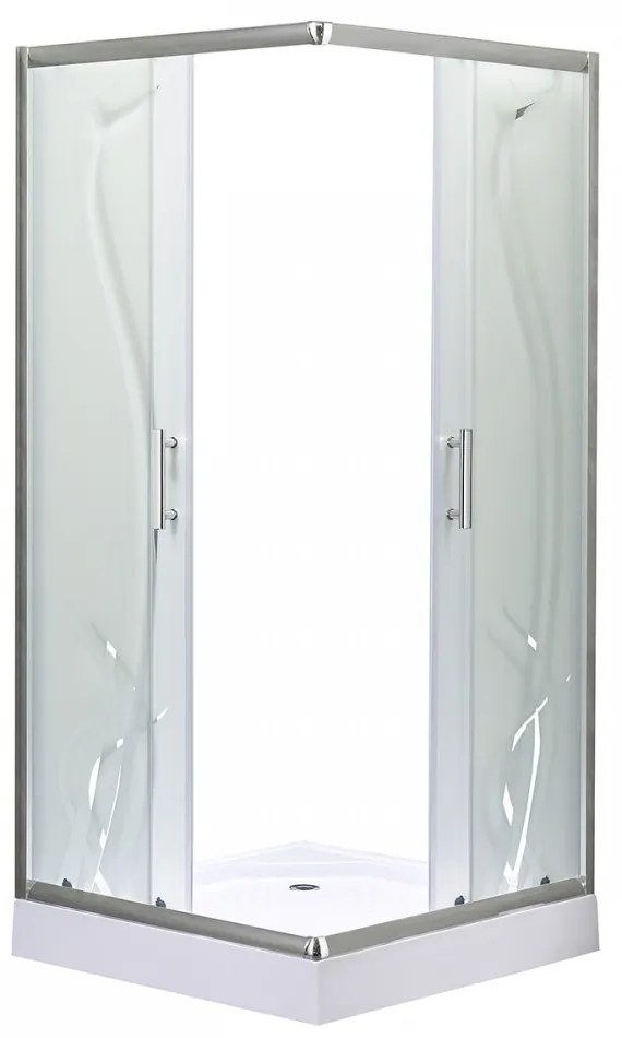 Spirit BAMBOO 90x90 szögletes zuhanykabin, erősített akril zuhanytálcával