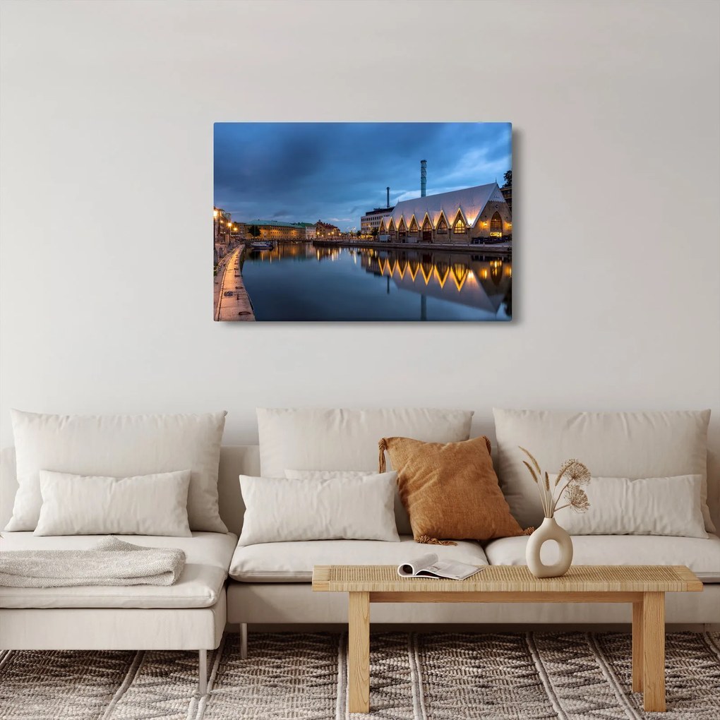 Vízcsatorna képe - Göteborg (90x60 cm)