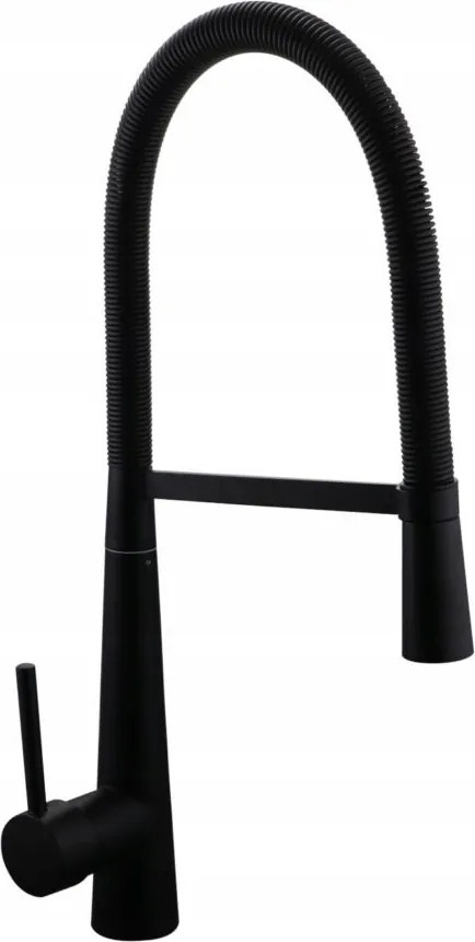 Erco fekete konyhai csaptelep rugalmas kifolyócsővel