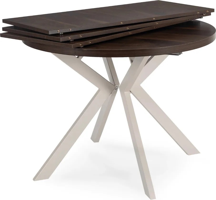 Modern bővíthető étkezőasztal LUKAS 100–250 cm dió kasmír