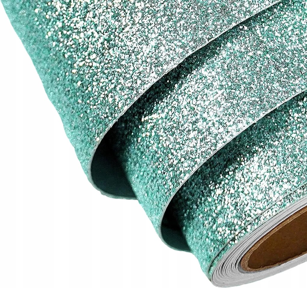 Öntapadós Tapéta Dekorációs Fólia Bútorra 40cm x 6m Csillámos Zöld