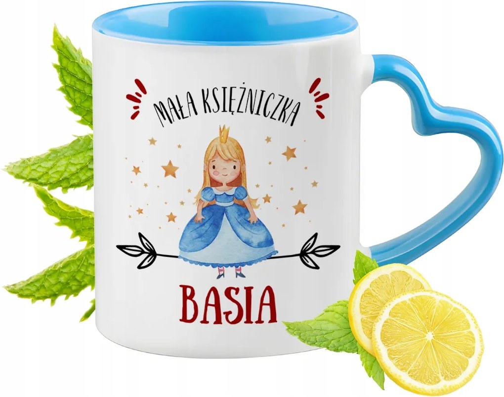 Kék Bögre Szív Alakú Füllel Basinak Ideális Ajándék