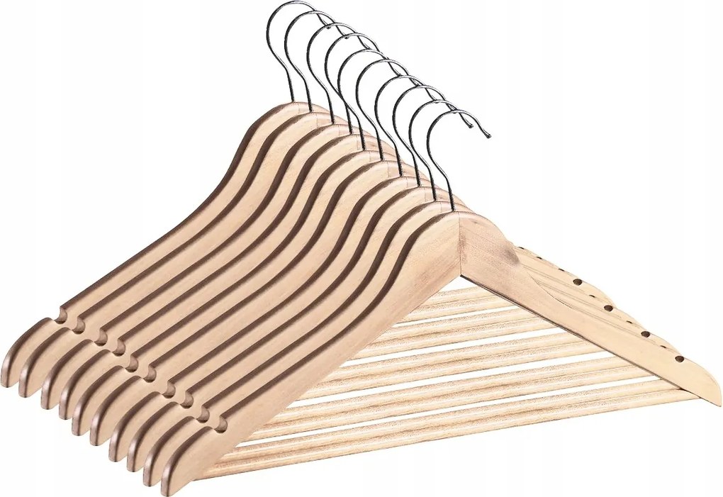 Fa Akasztók Erős 10DB Fa Akasztó