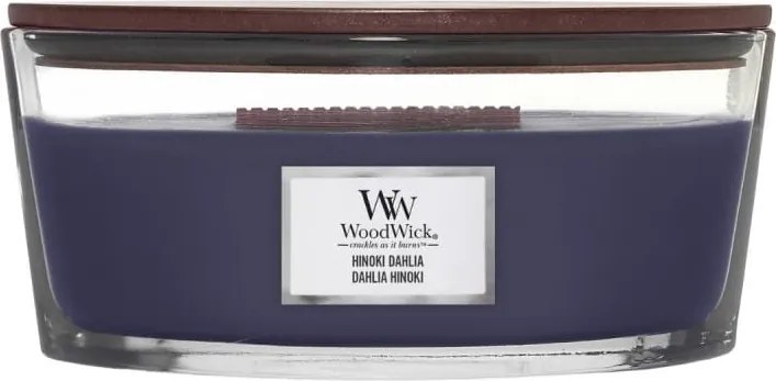 Nagy gyertya Woodwick Elipse Hinoki Dahlia 453 g