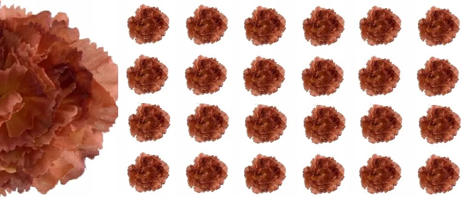 24x Virág Mesterséges Szegfű Termék nád kompozíció Mesterséges szegfű