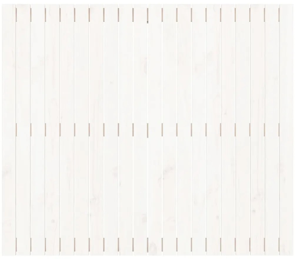 fehér tömör fenyőfa fali fejtámla 127,5x3x110 cm