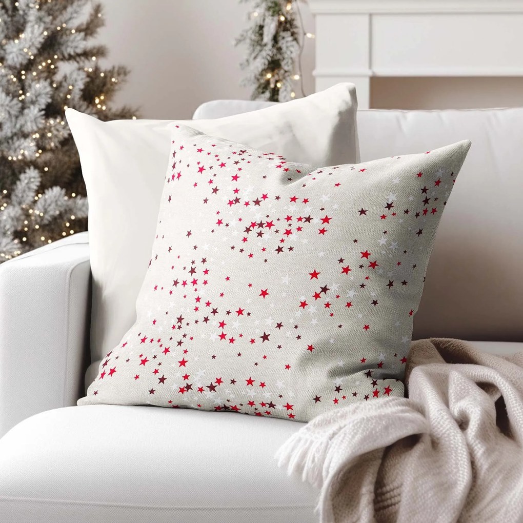 Goldea dekoratív párnahuzat valencia - csillagok natúr alapon 40 x 40 cm