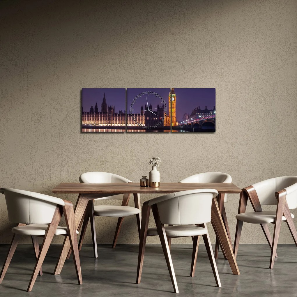 Londoni kép (órával) (90x30 cm)