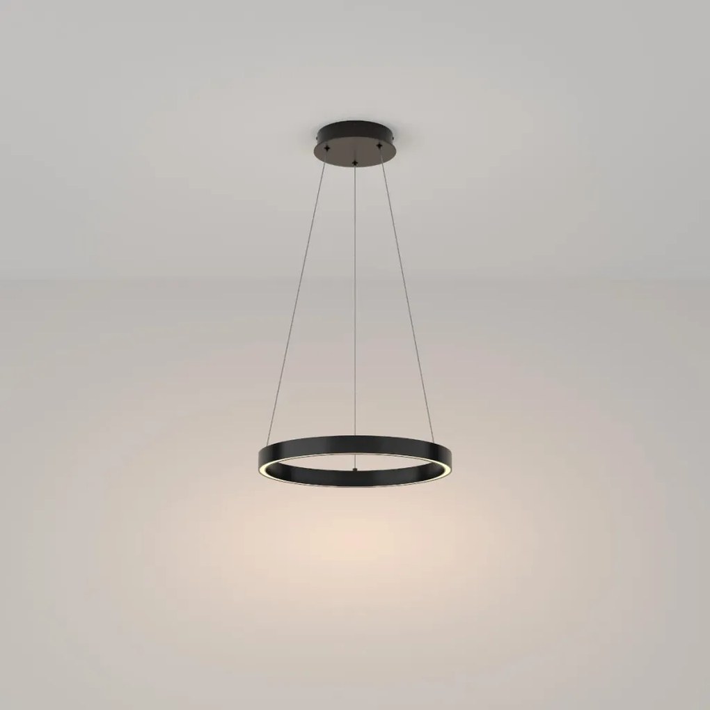 MAYTONI MOD058PL-L100B3K RIM Modern Led Függesztett Lámpa Fekete LED IP20