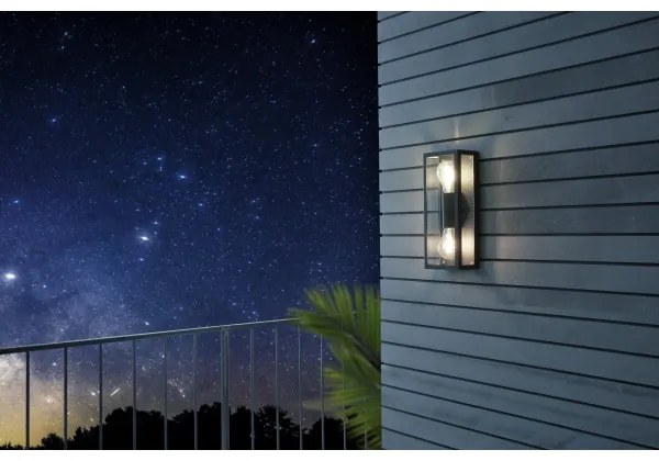 Eglo 98273 - Kültéri fali lámpa ALAMONTE 2xE27/60W/230V IP44