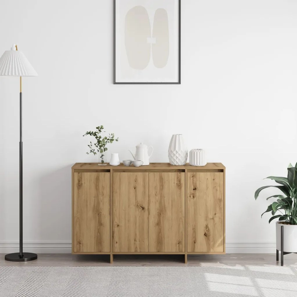 Tölgy étkezőszekrény Művészi tölgy Szerelt fa 120 x 41 x 75 cm