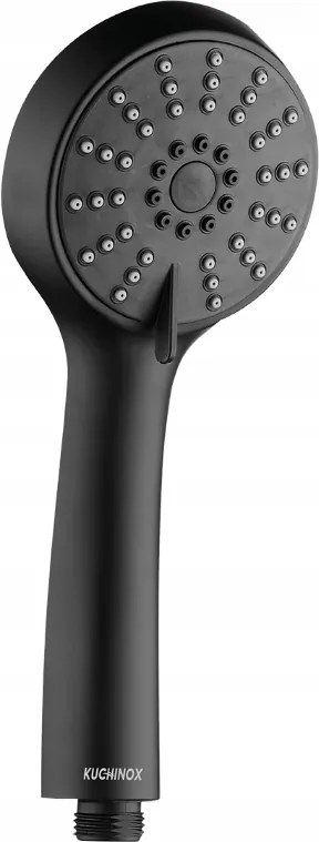 Zuhanyfej 3 funkciós fekete hidromasszázs zuhanyrózsa