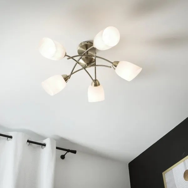 Felületre szerelhető csillár DONNA 5xE27/60W/230V patina