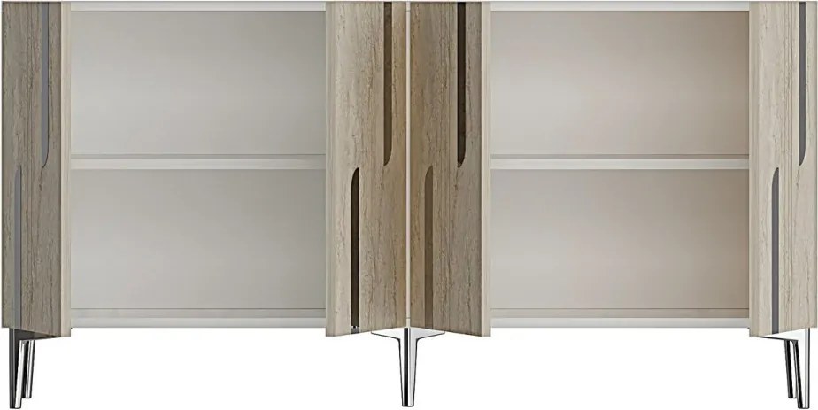 Nota 150 - White, Travertine, Silver
