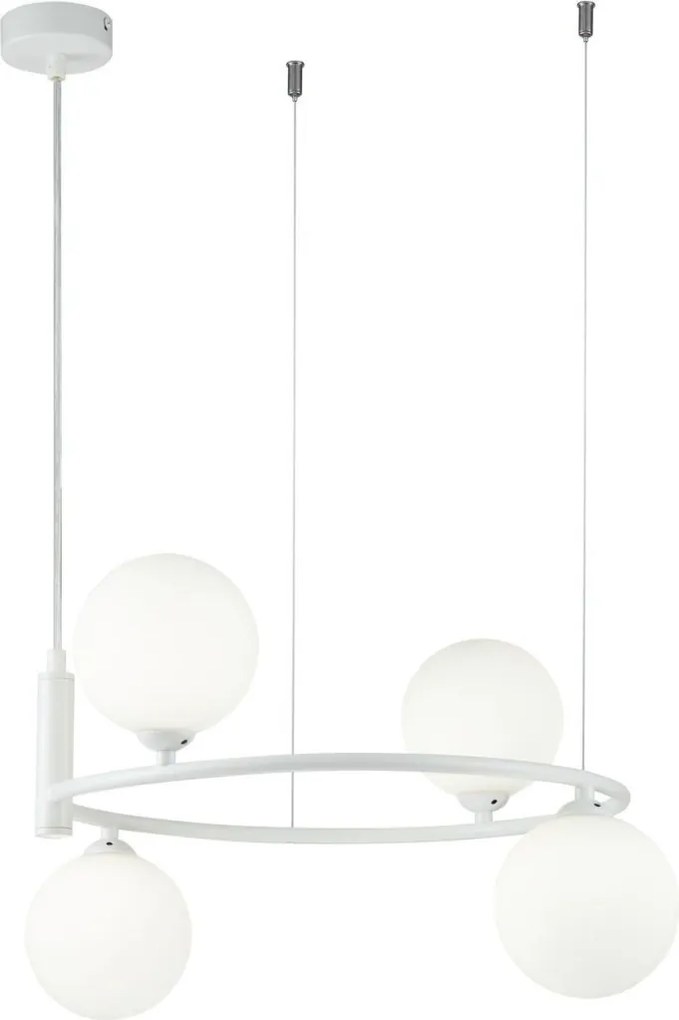 MAYTONI MOD013PL-04W RING Modern Függesztett Lámpa Fehér G9 IP20