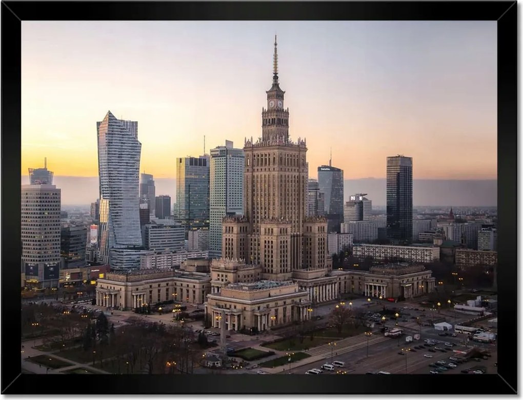 Poszterek keretben 40x30 Varsó Főváros Lengyel