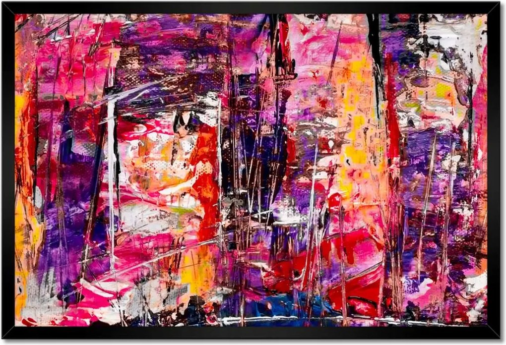 Poszterek keretben 60x40 Absztrakt Nyúl