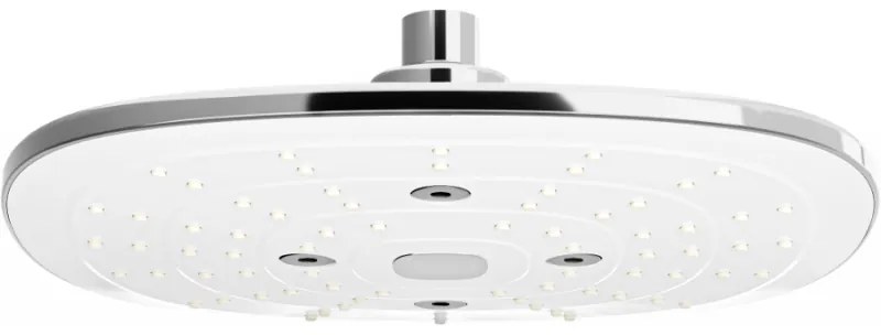 Mexen D-17 esőztető 24x24 cm, króm/fehér - 79717-02