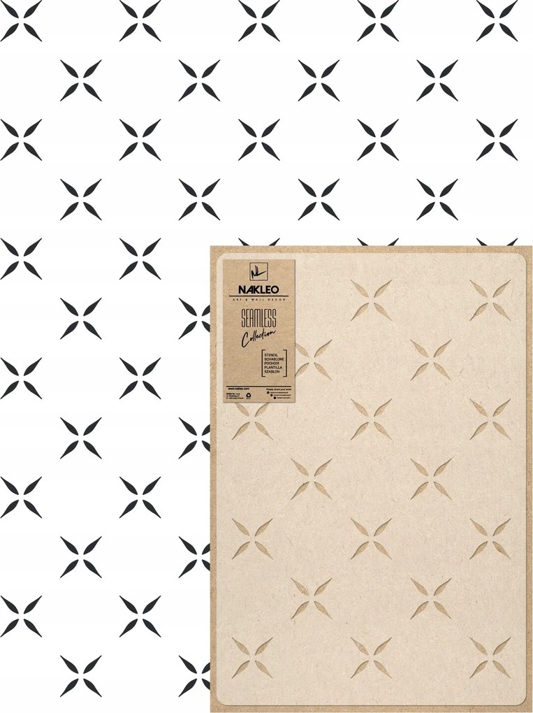 Festősablon Ismételhető Többször felhasználható 59x95cm Tapéta Glamour Varrás Chic