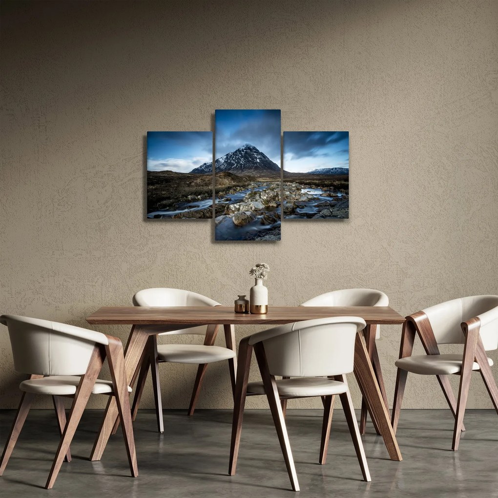 Hegy és a folyó képe (90x60 cm)
