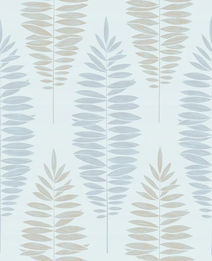 Tapéta Minta Fényes Ezüst Levelek A Nappaliba