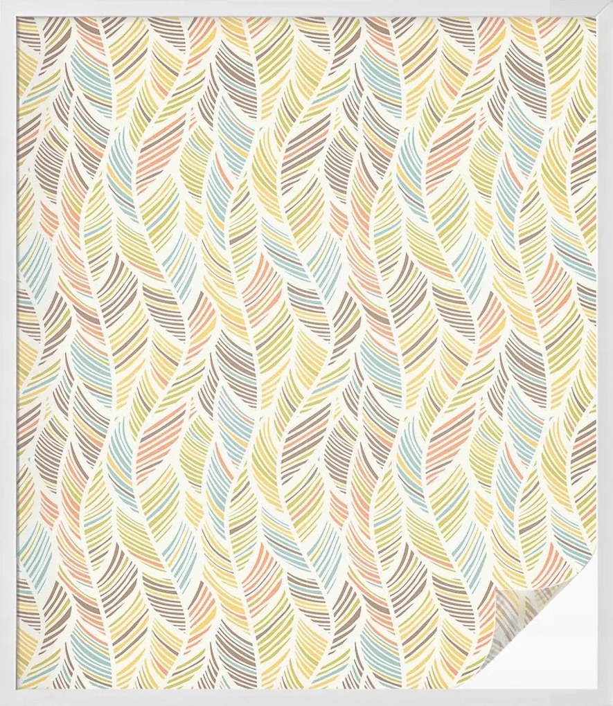 Öntapadós szélvédő furnér Adatvédelem Szivárvány tollak 100x116