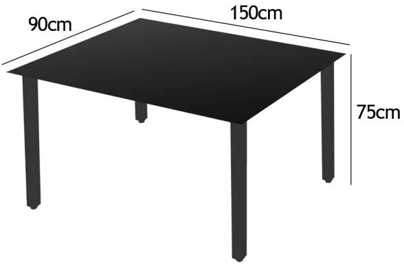 Casaria® Alumínium szerelvény ALU 1 + 6 - Fekete