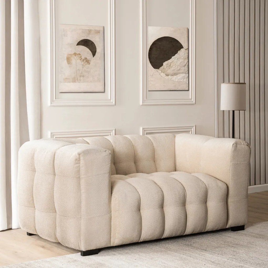 Sofa MODERNO 2S Dwuosobowa Kremowa