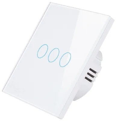 CLEVER Okos Kapcsoló WIFI+RF - Fekete - 3-Gomb