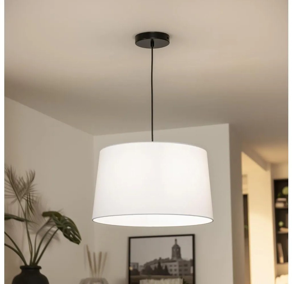 Brilagi - LED csillár zsinóron CERIA 1xE27/40W/230V Ø 45 cm fehér