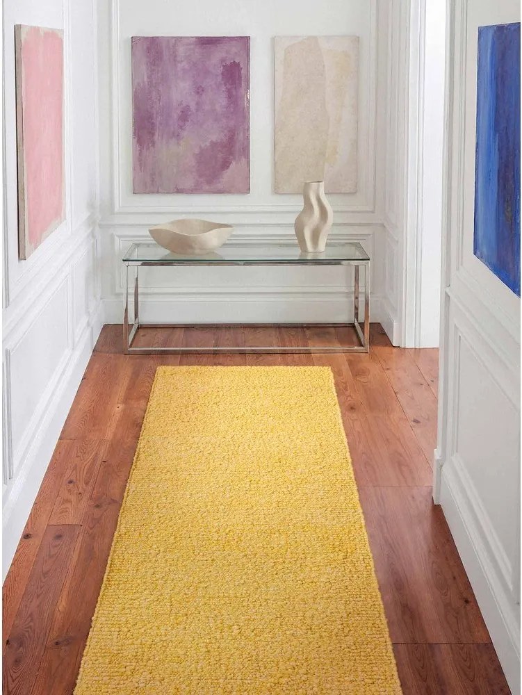 Sárga kézi szövésű buklé futószőnyeg 80x200 cm Notting Hill Portobello – Ted Baker