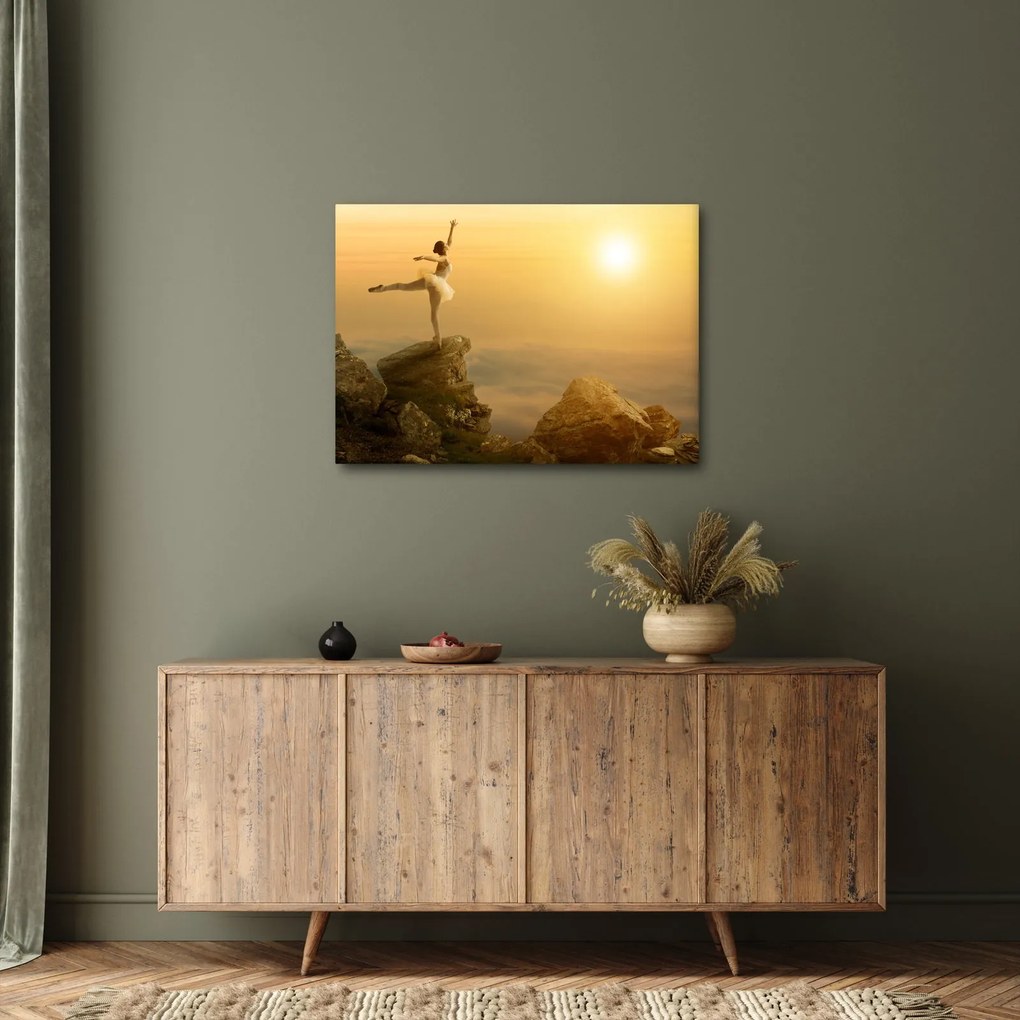 Kép - balerina a sziklán (70x50 cm)