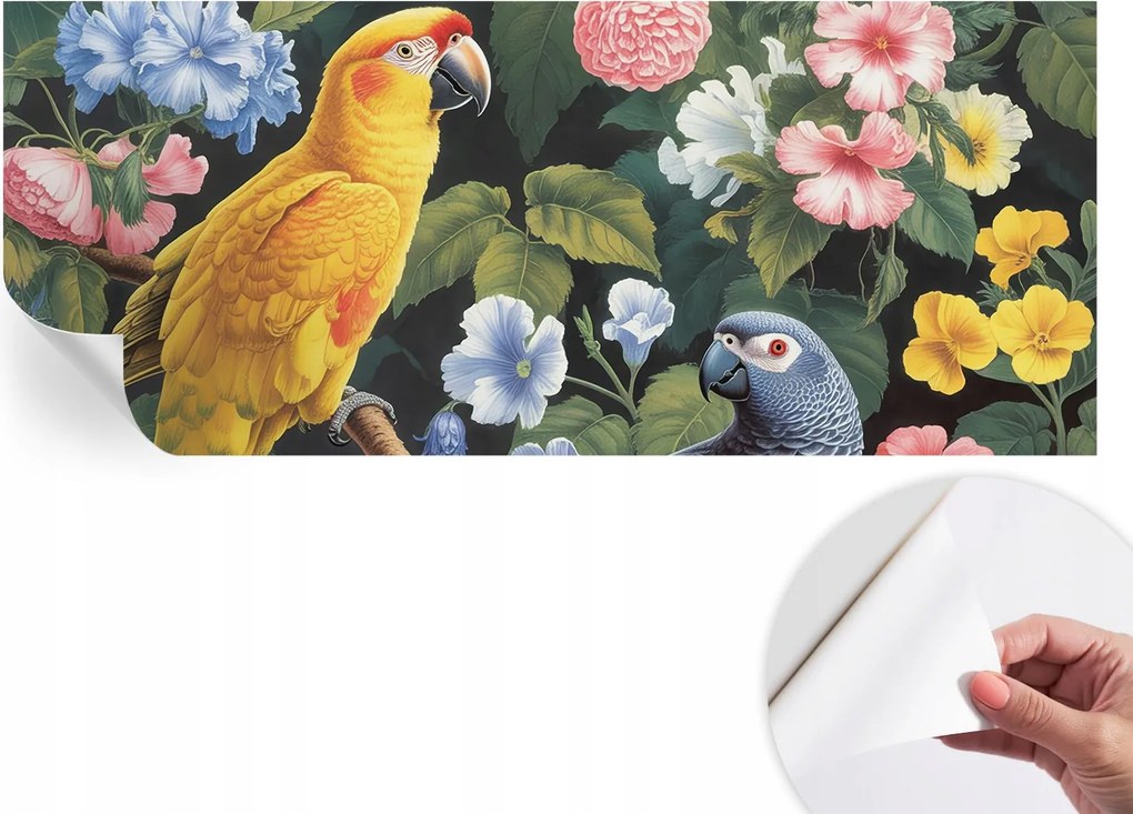 Öntapadós Dekoratív Fotótapéta Hálószobába Egzotikus madarak 250x104