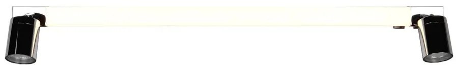 Fényes ezüstszínű LED fali lámpa Enrico – Trio