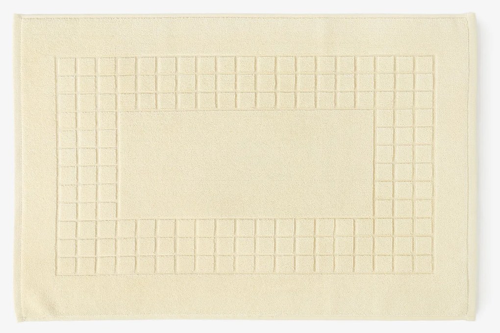 Goldea frottír fürdőszobai szőnyeg mozaika – krémszínű 50 x 70 cm