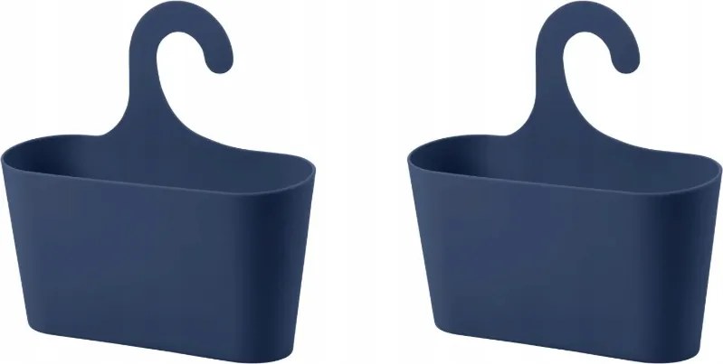 Kosár Rendező Akasztós Fürdőszobai Zuhany Polc Szett 2 Db-os sötétkék